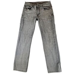 Levis 514 Straight Fit Grey Acid Wash Denim Jeans Mens 30x30 August 2000